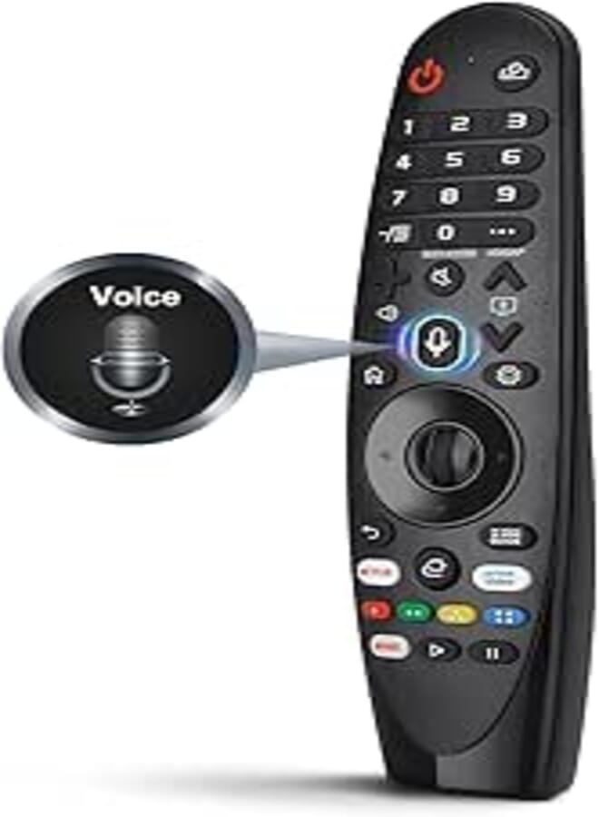 KPDP Compatible for Lg Magic Remote with Voice and Mouse of MR20GA Model and Specifically Suitable to freespace Original MR20GA Remote Control with Radio Frequency and mic